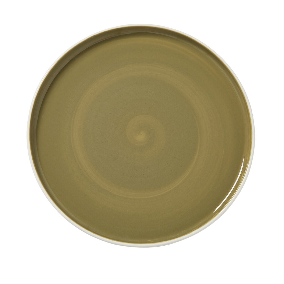 Nyx Olive Stack Plate 28.5cm Ceramic Serving Food Plate Tableware Pack of 6