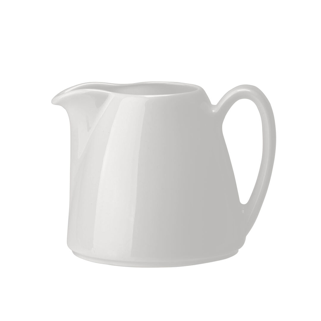 Liv Jug 14.25cl (5oz) White Ceramic Tableware Bar Home Serving Jug Pack of 12