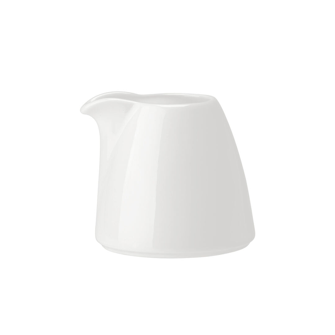 Liv Unhandled Jug 8.5cl (3oz) White Ceramic Tableware Serving Jug Pack of 12