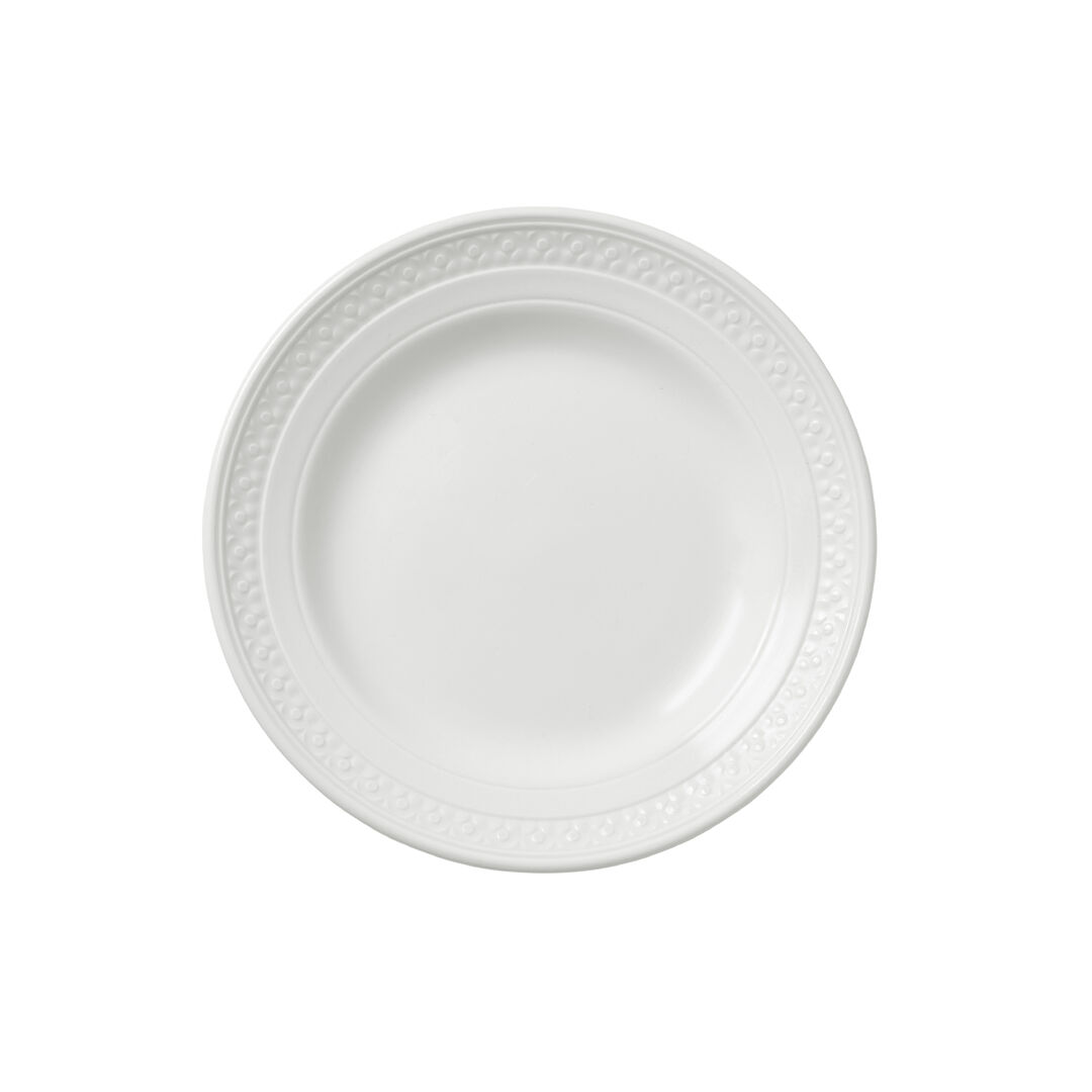 Bead Accent Soup/Pasta Plate 24cm Ceramic Serving Plate Tableware Pack of 12