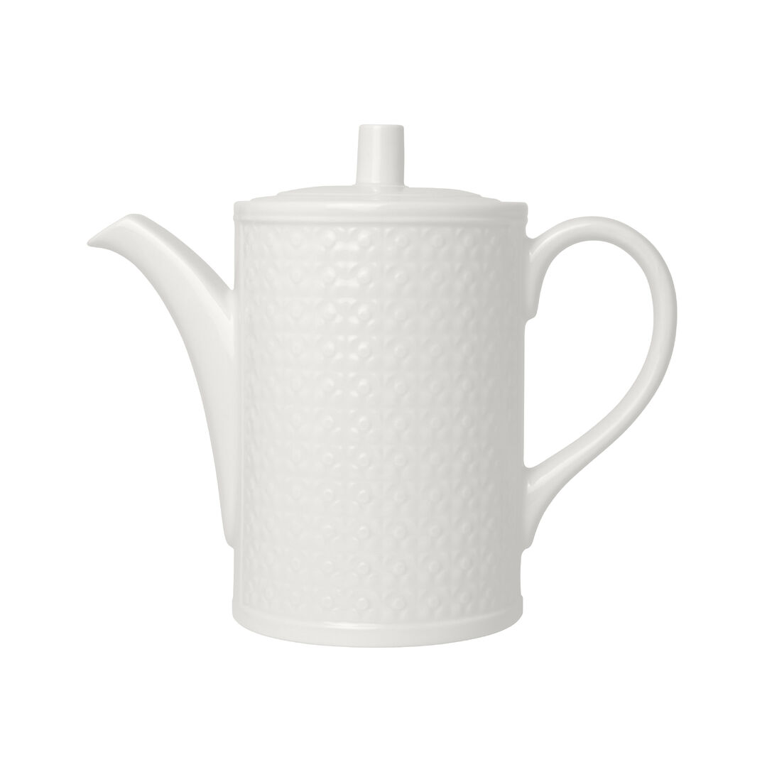 Bead Accent Beverage Pot 60cl (21oz) Ceramic Serving Drinks Pot Set Pack of 6