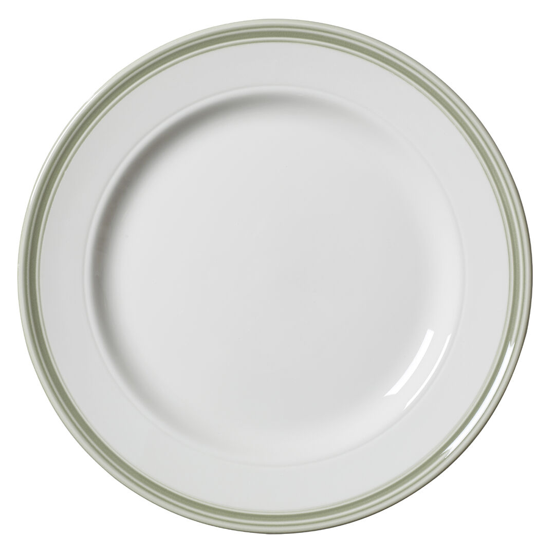 Bead Sage Plate 28.5 cm Ceramic Serving Food Plate Bar Tableware Pack of 6
