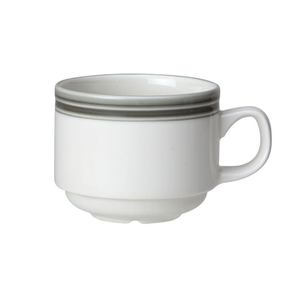 Bead Truffle Stacking Cup 20cl (7oz) Ceramic Cup Home Tableware Pack of 12
