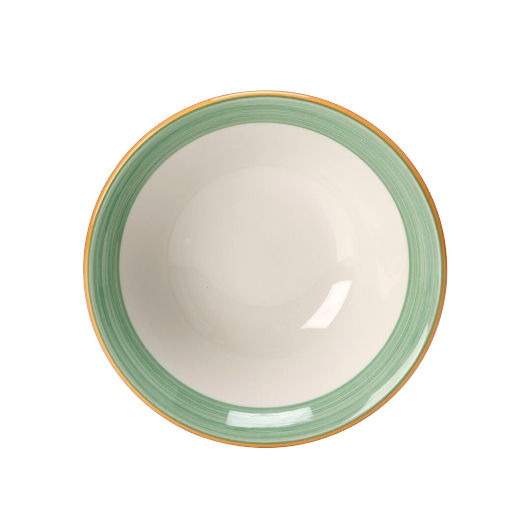 Rio Green Oatmeal Bowl 16.5cm 51.5cl Ceramic Bowl Home Tableware Pack of 36