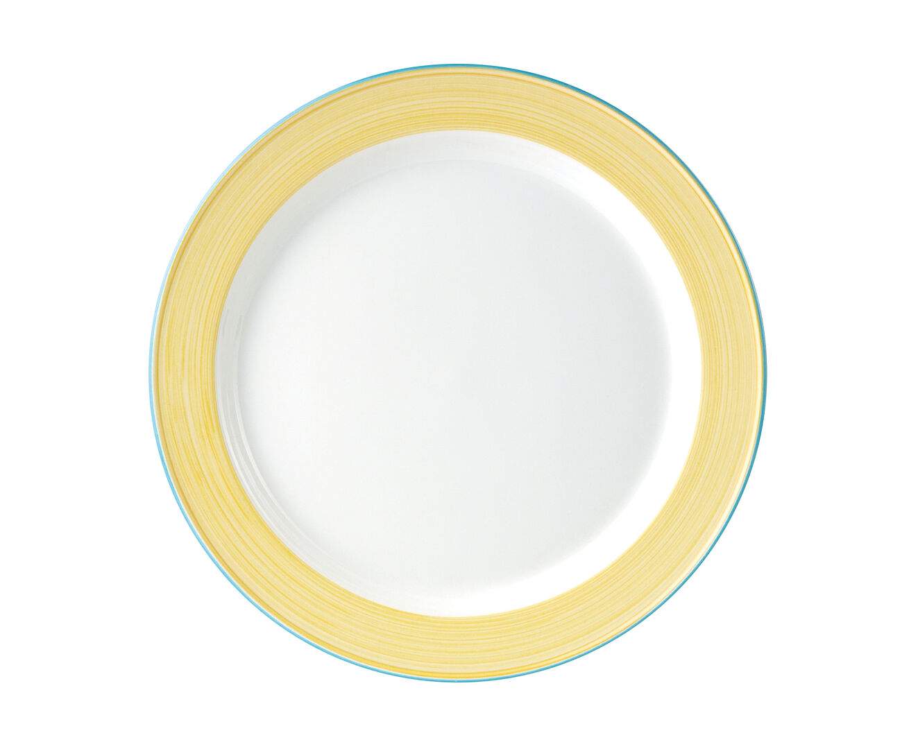 Rio Yellow Slimline Plate 23cm (9"") Ceramic Serving Plate Tableware Pack Of 24