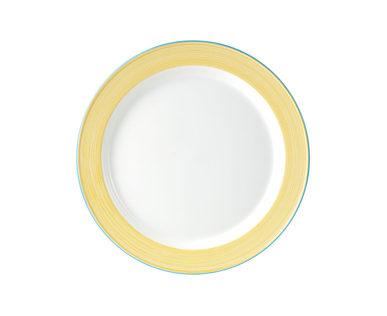 Rio Yellow Slimline Plate 20.25cm Ceramic Serving Plate Tableware Pack Of 24