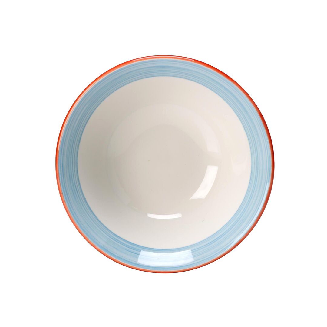 Rio Blue Oatmeal Bowl 14cm 31.25cl Ceramic Bowl Set Home Tableware Pack of 36