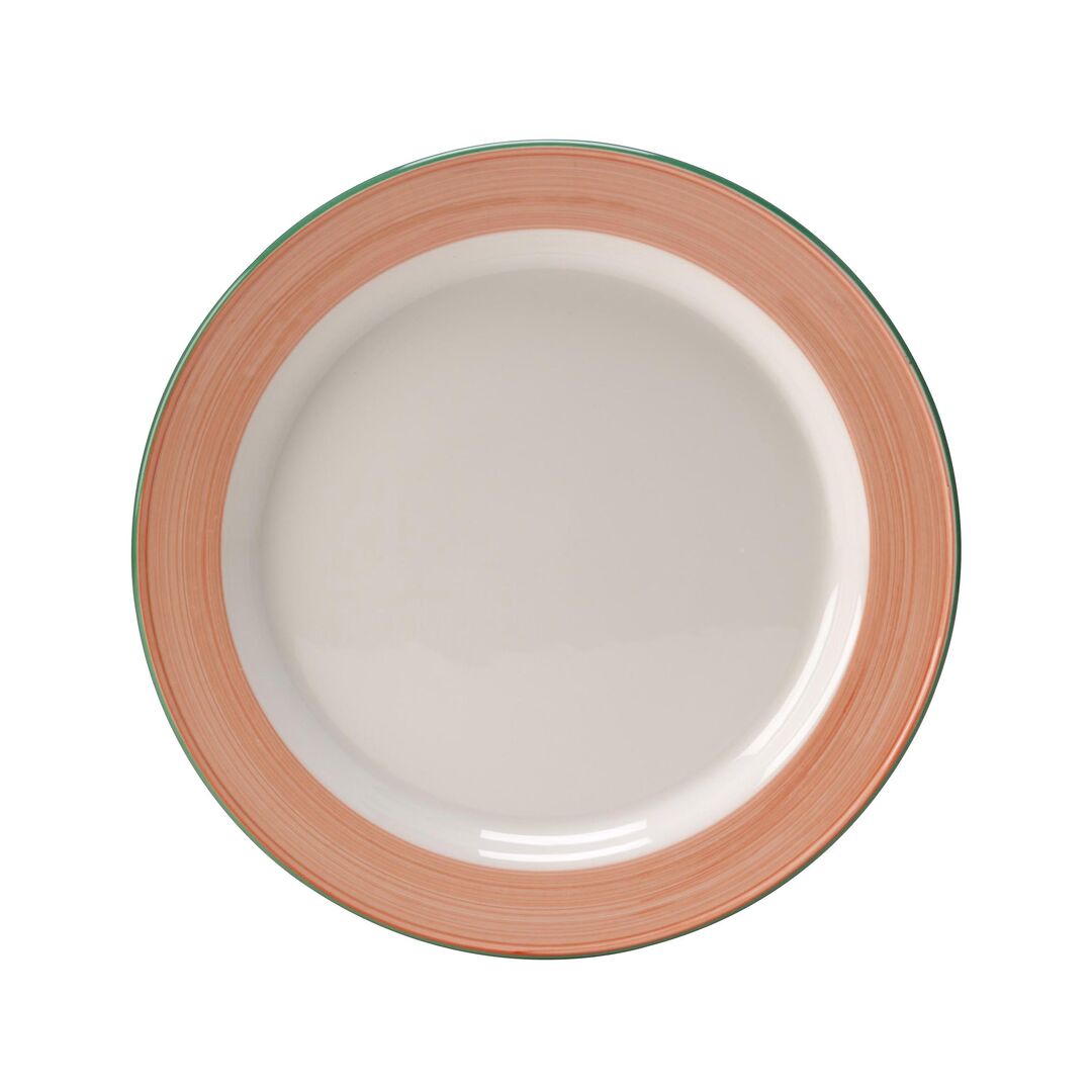 Rio Pink Slimline Plate 23cm (9"") Ceramic Serving Plate Tableware Pack Of 24