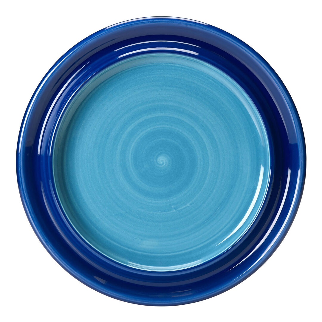 Freedom Blue Plate 26cm Ceramic Serving Food Plate Hotel Tableware Pack of 6