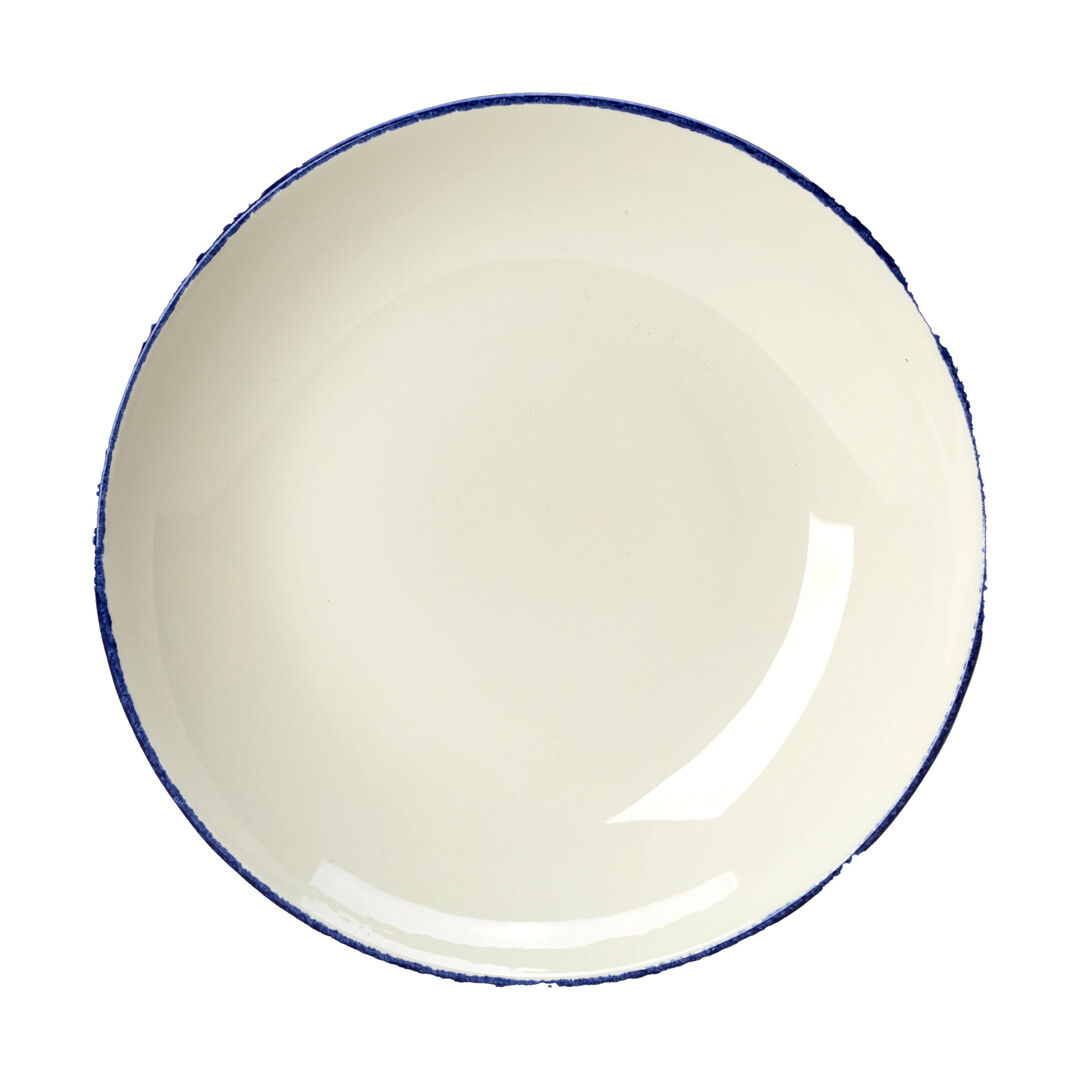 Blue Dapple Coupe Bowl 29cm 183.25cl Ceramic Bowls Home Tableware Pack of 6