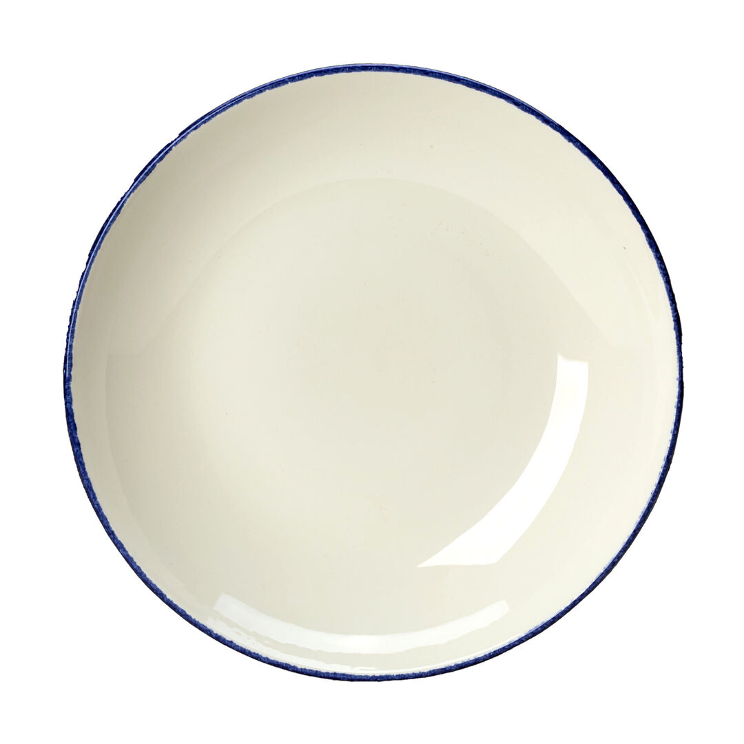 Blue Dapple Coupe Bowl 13cm 16cl Ceramic Bowl Bar Home Tableware Pack of 24