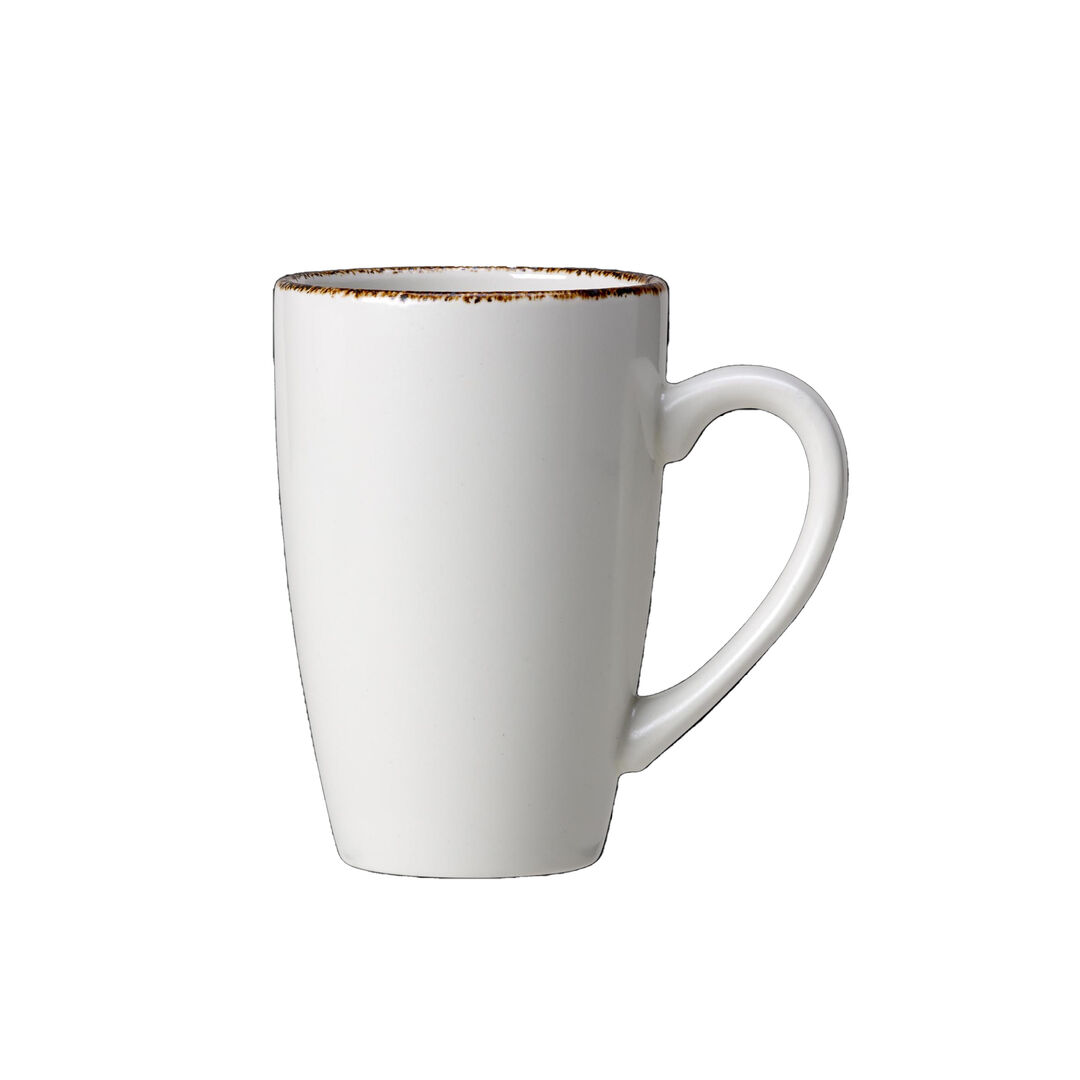 Ceramic Mug Brown Dapple Quench Mug Drinking Tableware 28.5cl (10oz) Pack Of 24