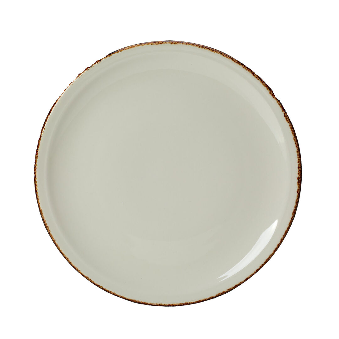 Brown Dapple Pizza/Sharing Plate 32cm Ceramic Serving Plate Tableware Pack of 6