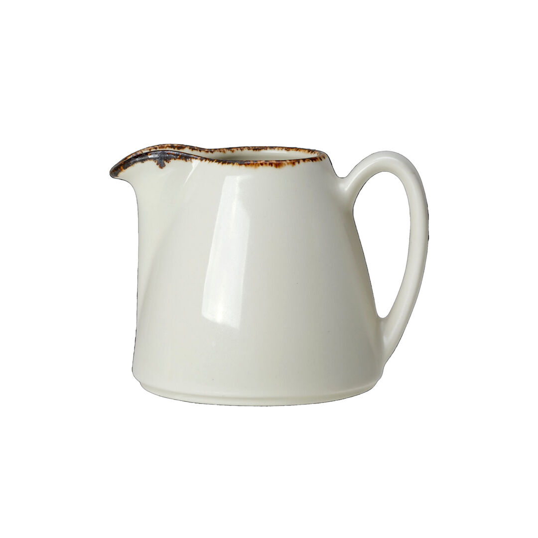 Brown Dapple Liv Jug 14.25cl (5oz) Ceramic Tableware Serving Jug Pack of 12
