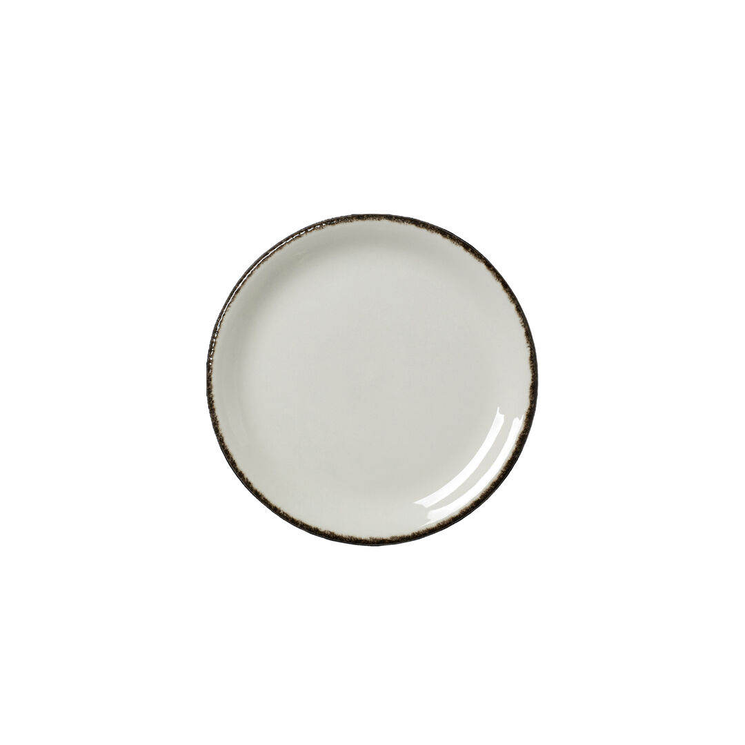 Charcoal Dapple Coupe Plate 15.25cm (6"") Ceramic Plate Set Tableware Pack of 36
