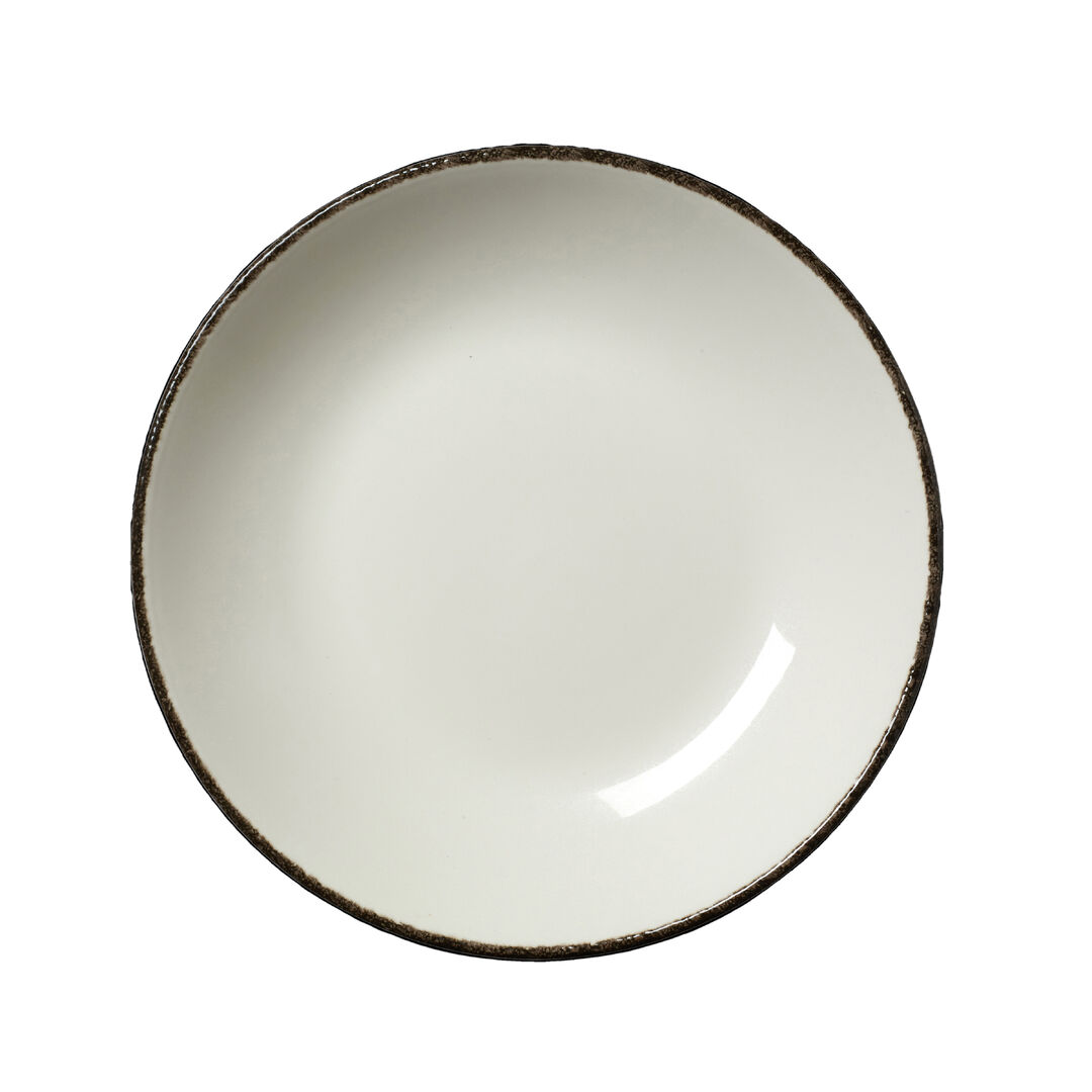 Charcoal Dapple Coupe Bowl 25.5cm 120.25cl  Ceramic Bowl Tableware Pack of 12