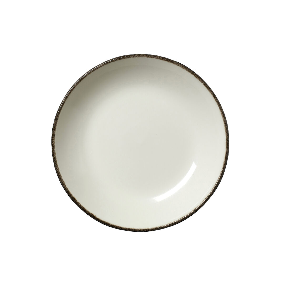 Charcoal Dapple Coupe Bowl 21.6cm 83.5cl Ceramic Bowl Home Tableware Pack of 24