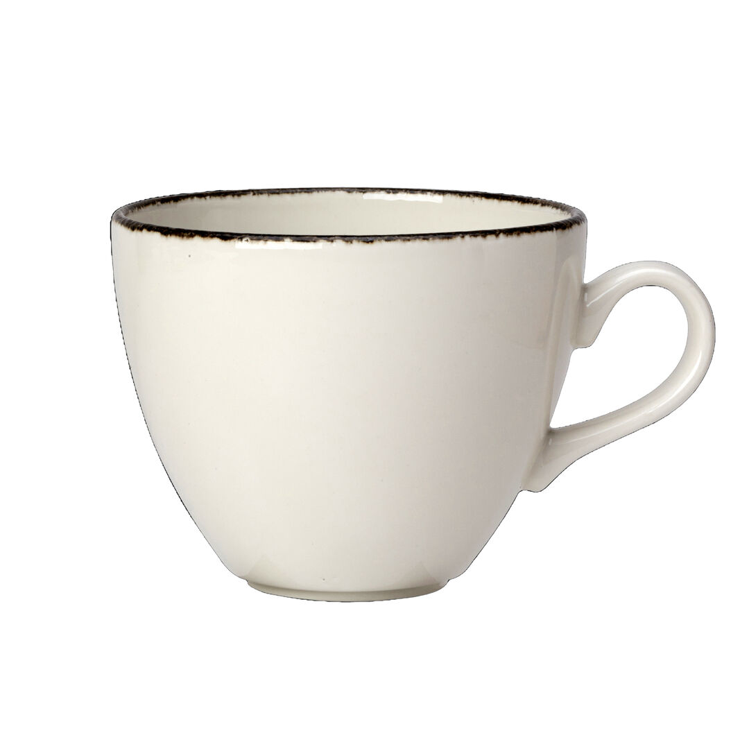 Charcoal Dapple Liv Cup 35cl (12oz) Ceramic Drinking Cup Tableware Pack of 24
