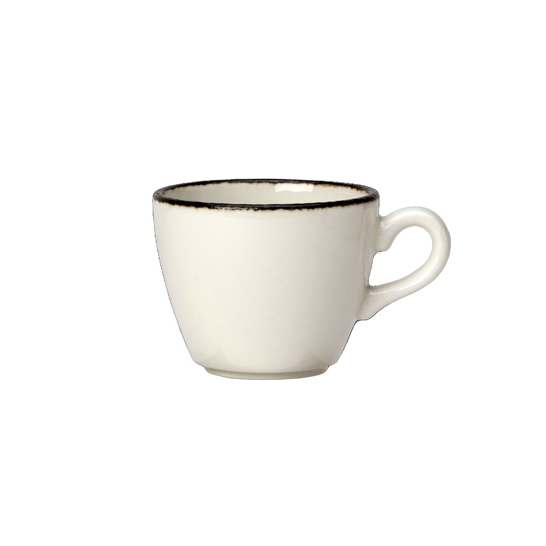 Charcoal Dapple Liv Cup 8.5cl (3oz) Ceramic Drinking Cup Tableware Pack of 12