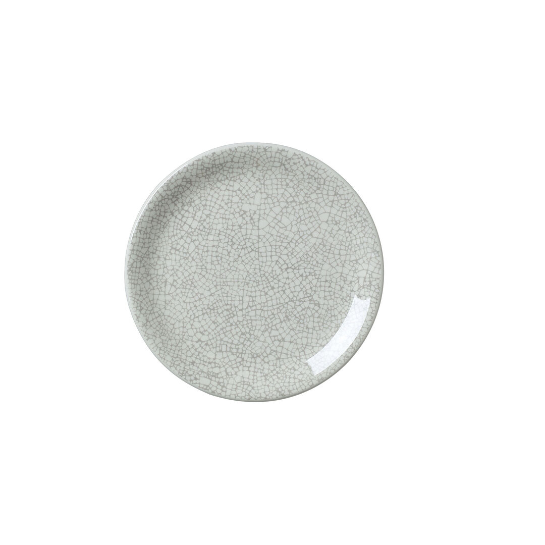 Ink Crackle Grey Coupe Plate 15.25cm (6"") Ceramic Plate Tableware Pack of 12