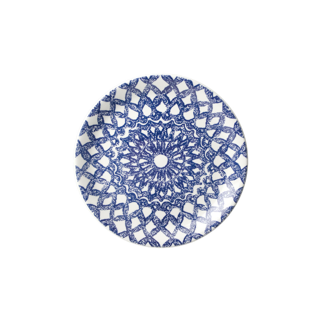 Ink Nomad Blue Coupe Plate 15.25cm (6"") Ceramic Plate Tableware Pack of 12