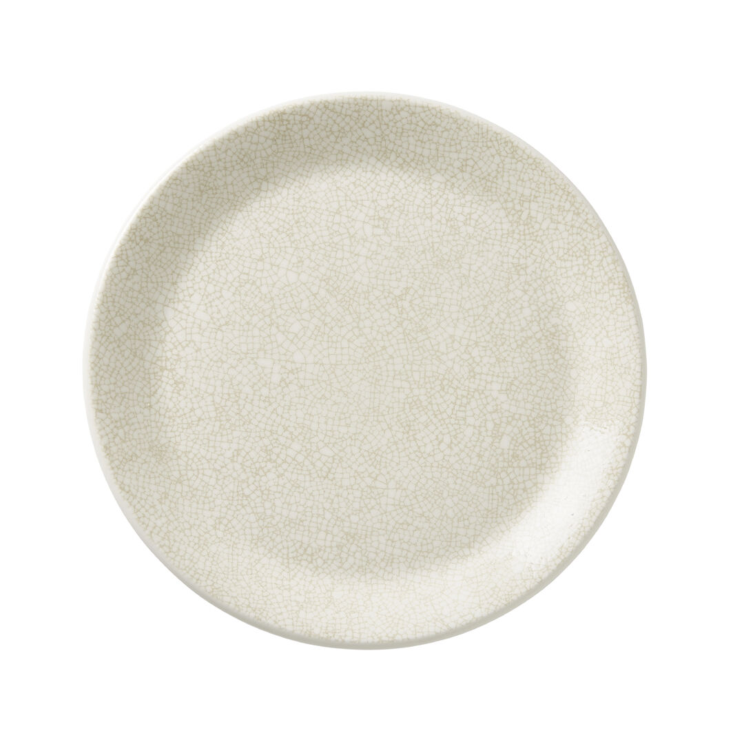 Crackle Reactive Taupe Coupe Plate 25.25cm (10"") Ceramic Tableware Pack of 12