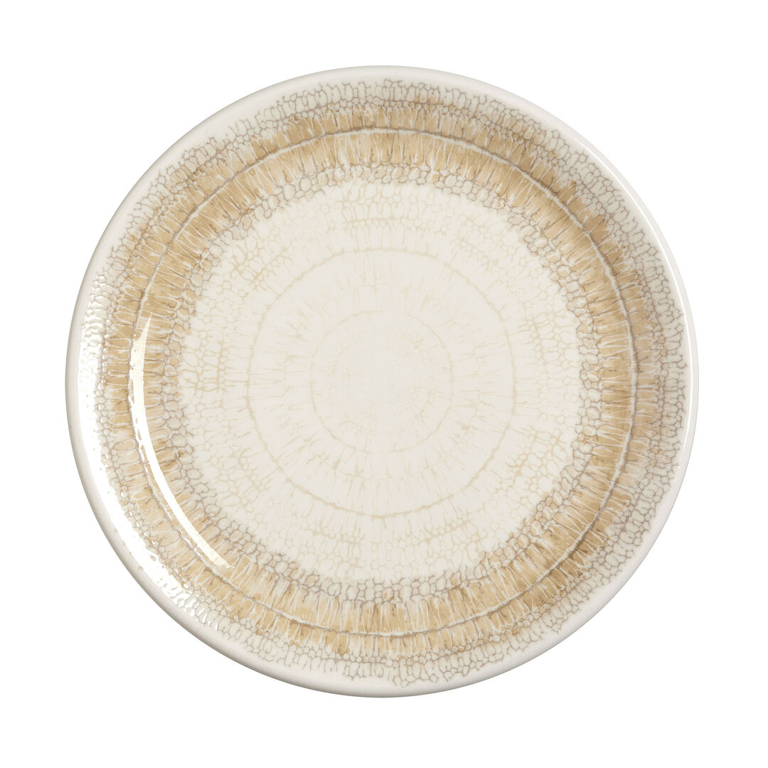 Petra Dune Coupe Plate 25.25cm (10"")Ceramic Plate Set Bar Tableware Pack of 12