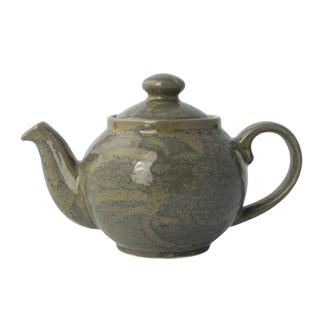 Revolution Granite Ceramic Teapot Serving Tea Tableware 42.5cl (15oz) Pack of 6