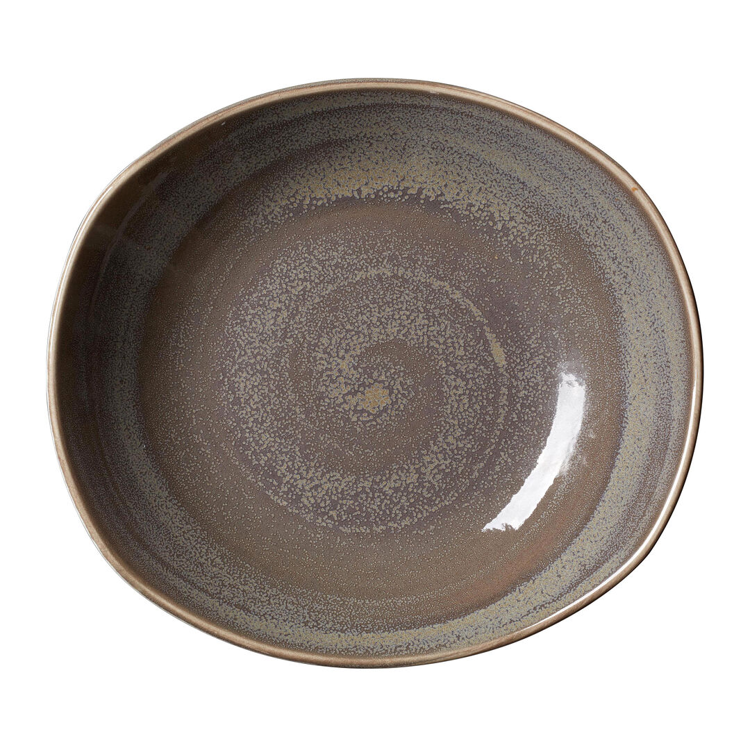Revolution Granite Zest Platter Ceramic Bar Tableware 25.5cm (10"") Pack of 12