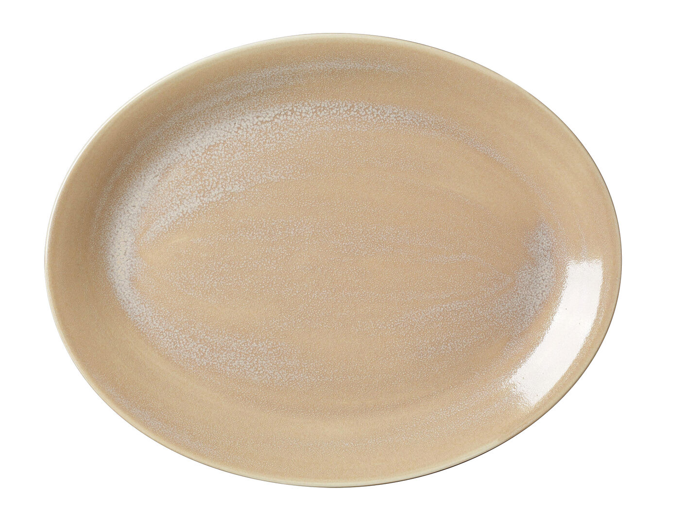 Revolution Sandstone Oval Coupe Plate 34.25cm Ceramic Tableware Pack of 12