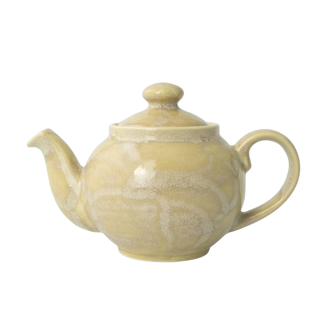 Revolution Sandstone Ceramic Teapot Serving Tableware 42.5cl (15oz) Pack of 6