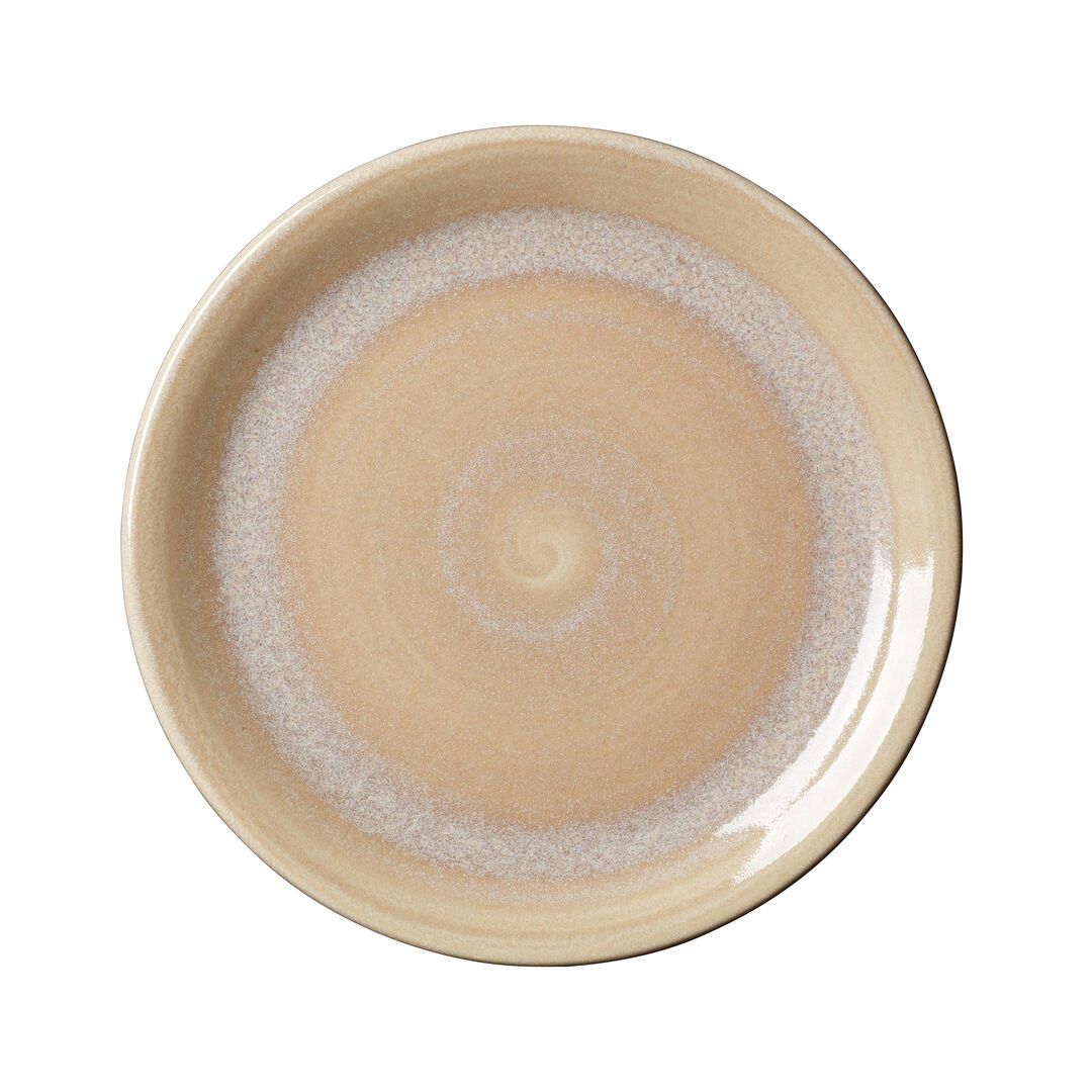 Revolution Sandstone Coupe Plate 20.25cm (8"") Ceramic Tableware Pack of 12
