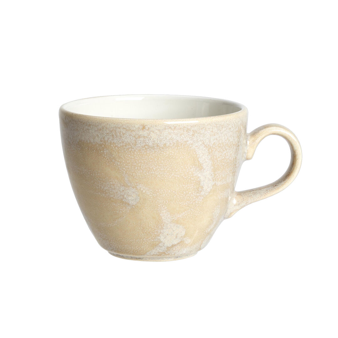 Revolution Sandstone Liv Cup 22.75cl (8oz) Ceramic Cup Set Tableware Pack of 12