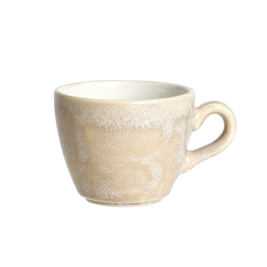 Revolution Sandstone Liv Cup 8.5cl (3oz) Ceramic Cup Set Tableware Pack of 12