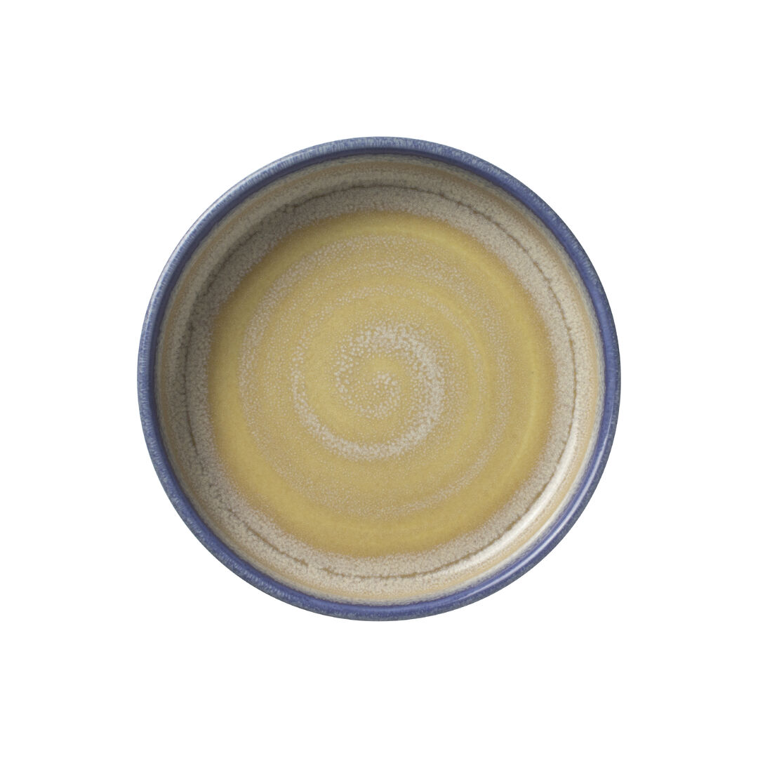 Aurora Revolution Bluestone Round Stacking Tray 16.5cm Ceramic Tray Pack of 12