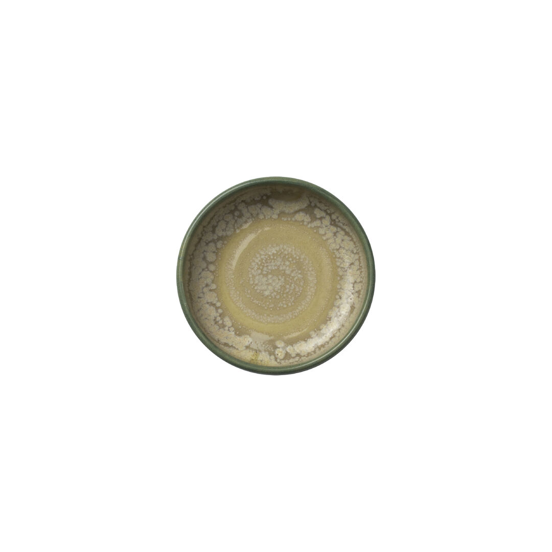 Aurora Revolution Jade Round Stacking Tray 7.5cm 7.67cl Ceramic Tray Pack of 12