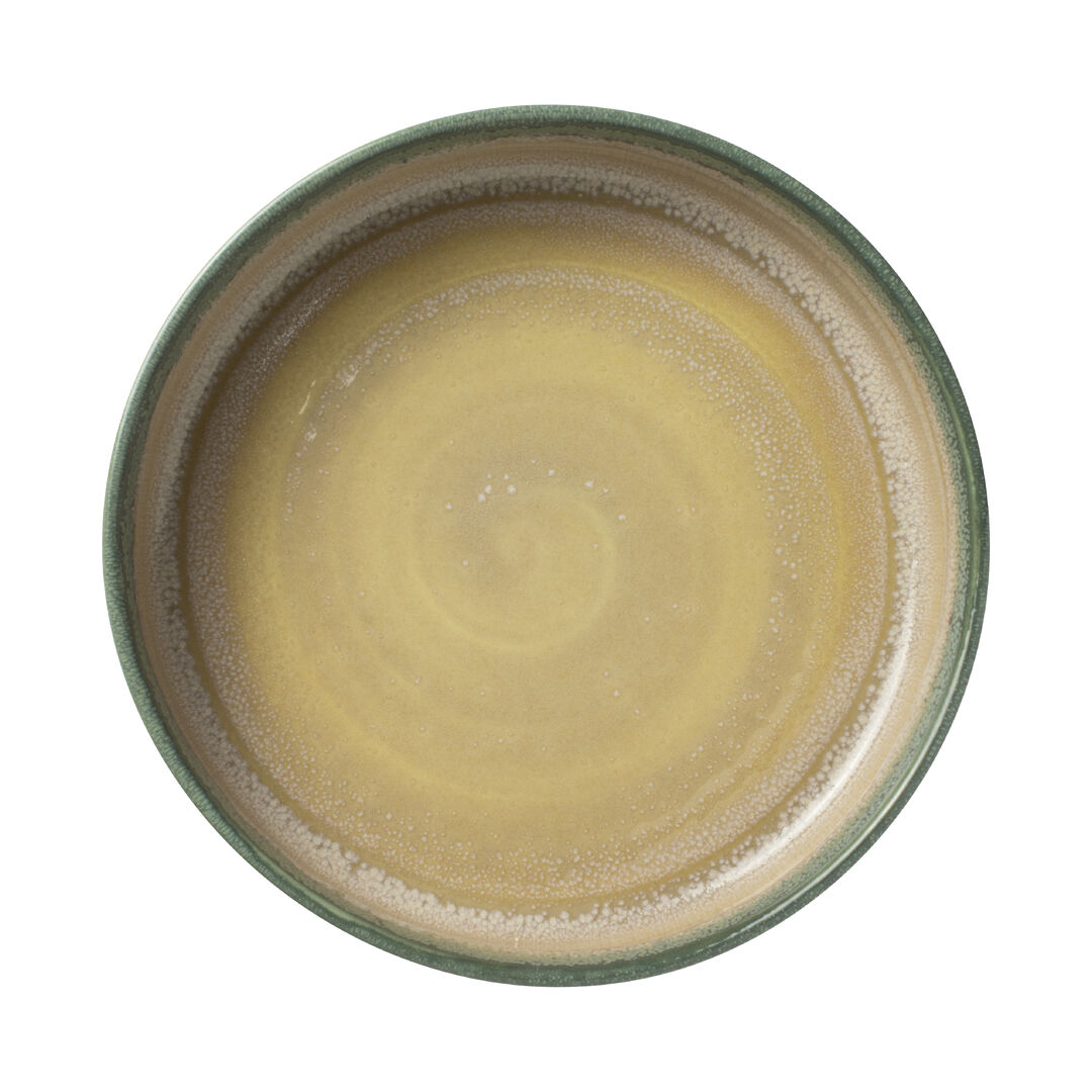 Aurora Revolution Jade Round Stacking Tray 20.25cm (8"") Ceramic Tray Pack of 12
