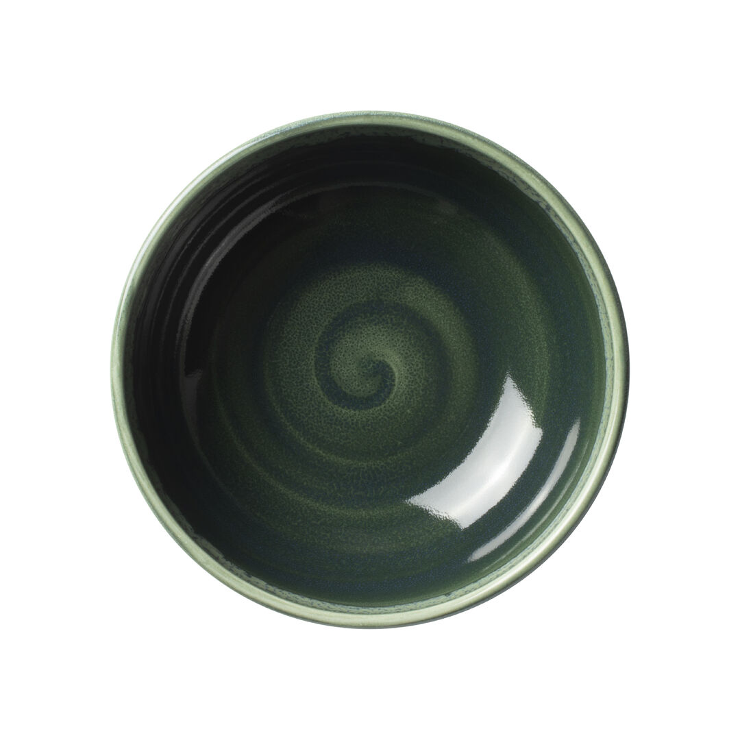 Aurora Vesuvius Burnt Emerald Bowl 15.5 x 6.75cm 65.5cl Ceramic Pack of 12