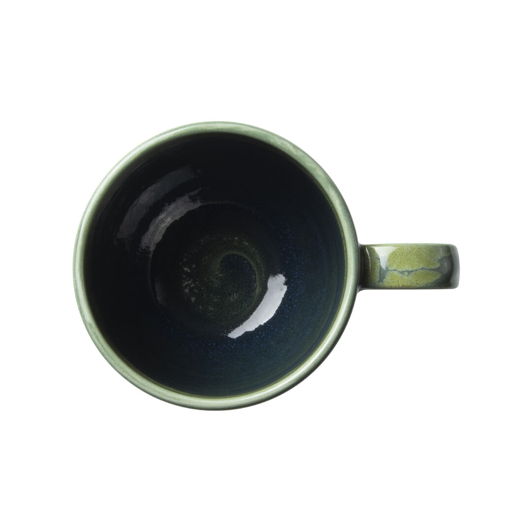 Aurora Vesuvius Burnt Emerald Liv Cup 22.75cl Ceramic Cup Tableware Pack of 12