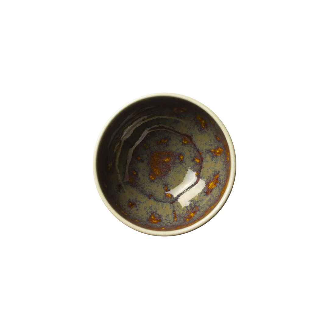 Aurora Vesuvius Amber Bowl 11cm 34cl Ceramic Bowl Set Tableware Pack of 12