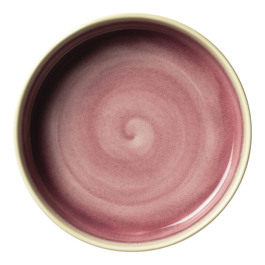 Aurora Vesuvius Rose Quartz Round Stacking Tray 20.25cm (8"") Ceramic Pack of 12