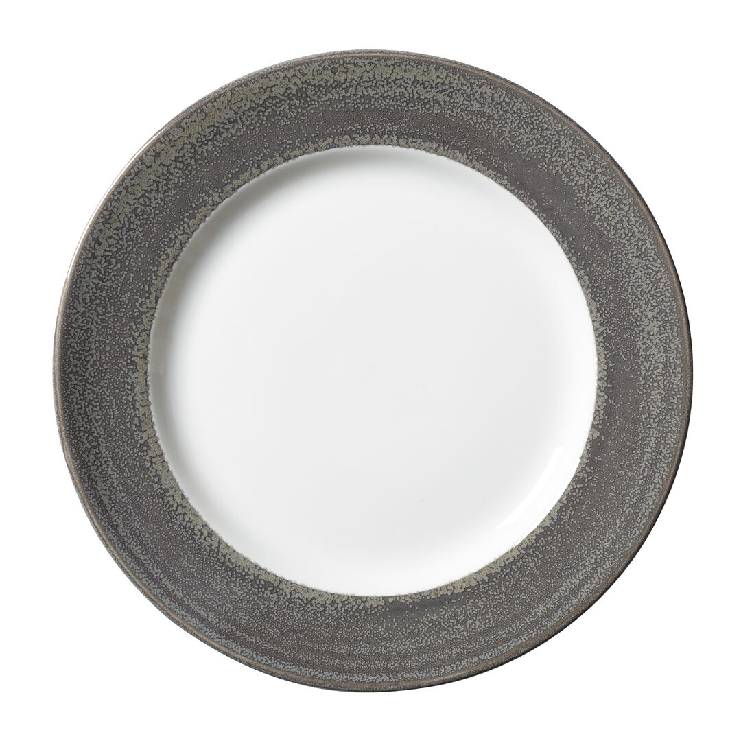 Revolution Edge Granite Harmony Plate 25.5cm (10"") Ceramic Tableware Pack of 12