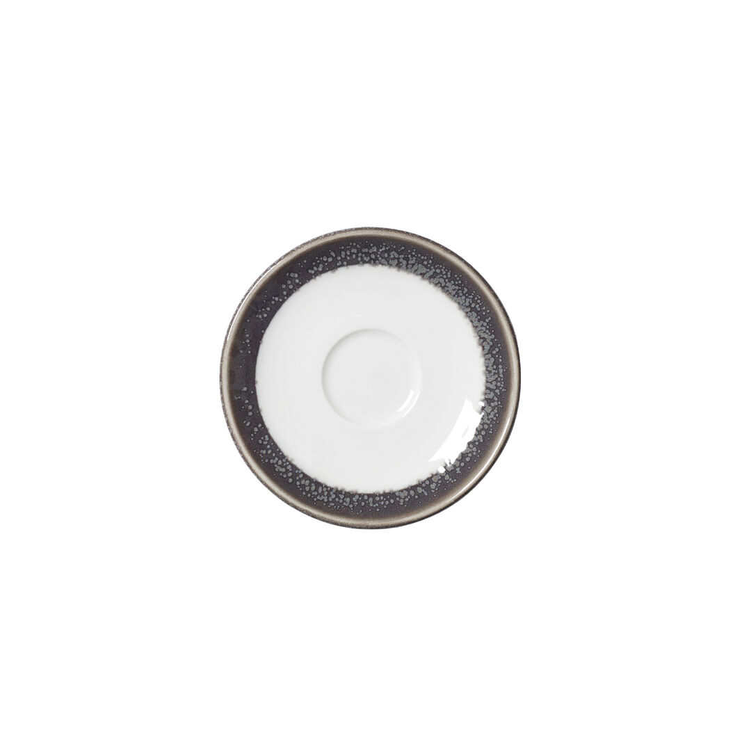 Revolution Edge Granite Liv Saucer 12.5cm Ceramic Saucer Tableware Pack of 12