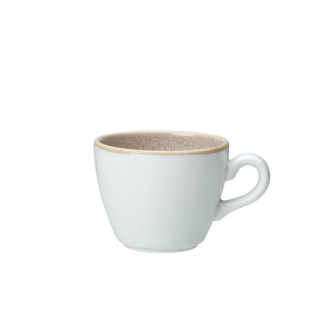 Revolution Edge Sandstone Liv Cup 8.5cl (3oz) Ceramic Cup Tableware Pack of 12