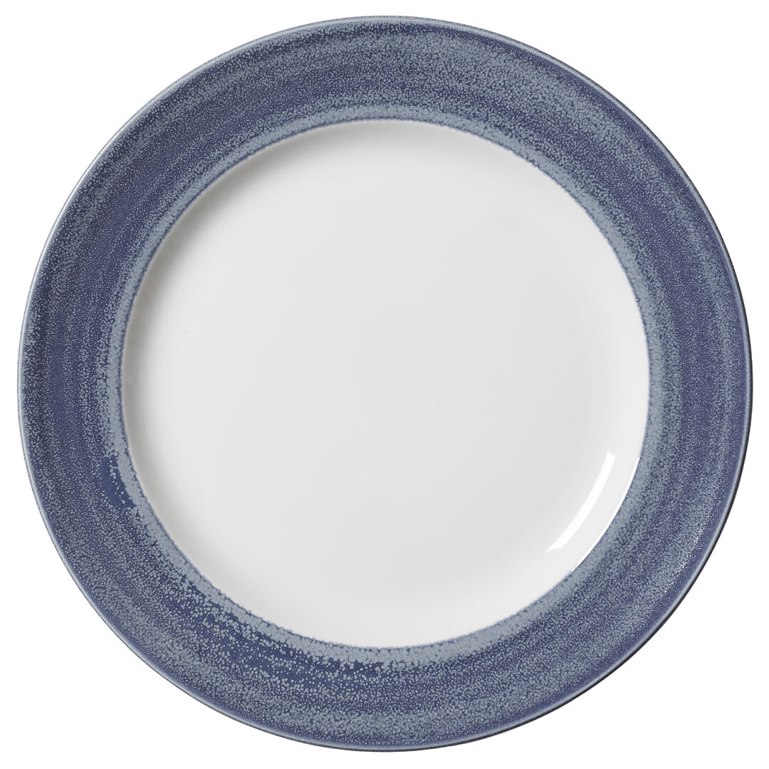 Revolution Edge Bluestone Harmony Plate 30cm (11 3/4"") Ceramic Plate Pack of 12