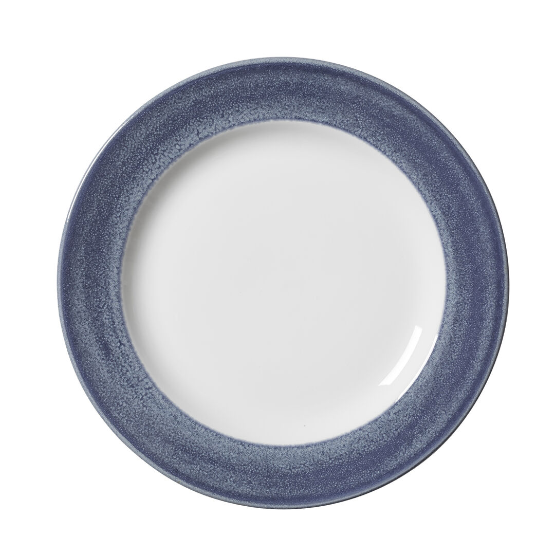 Revolution Edge Bluestone Harmony Plate 25.5cm (10"") Ceramic Plate Pack of 12