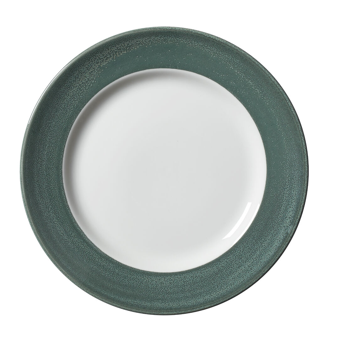 Revolution Edge Jade Harmony Plate 27cm (10 5/8"") Ceramic Tableware Pack of 12