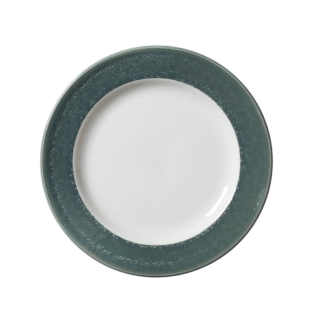 Revolution Edge Jade Harmony Plate 23cm (9"") Ceramic Plate Tableware Pack of 12