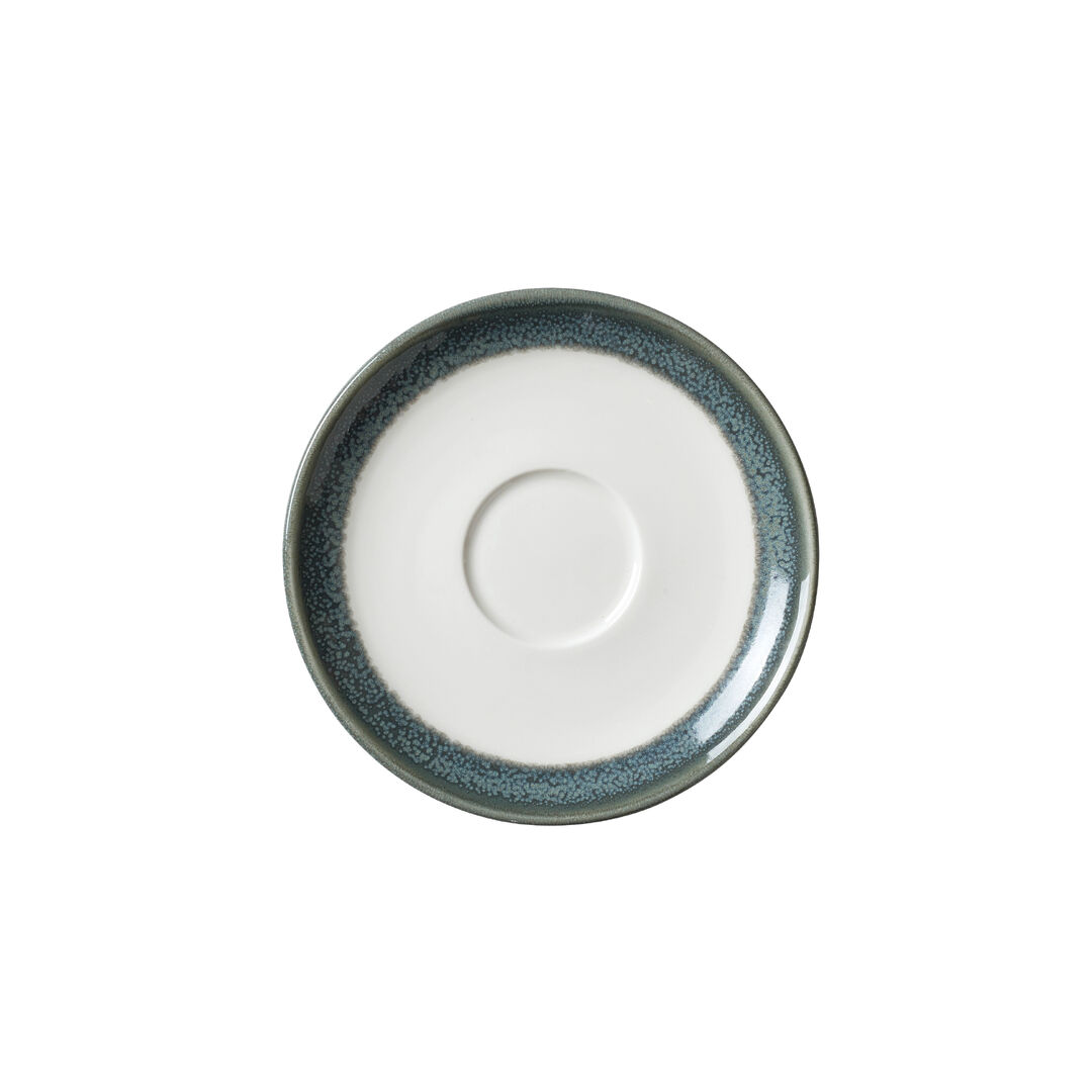 Revolution Edge Jade Liv Saucer 12.5cm Ceramic Saucer Tableware Pack of 12