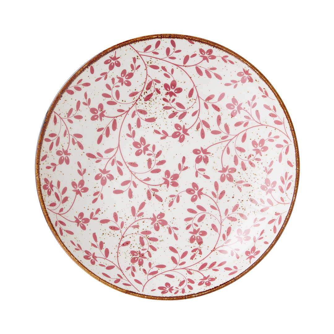 Flora Pink Coupe Bowl 25.5cm 120.25cl Ceramic Bowl Home Tableware Pack of 12